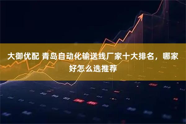 大御优配 青岛自动化输送线厂家十大排名，哪家好怎么选推荐